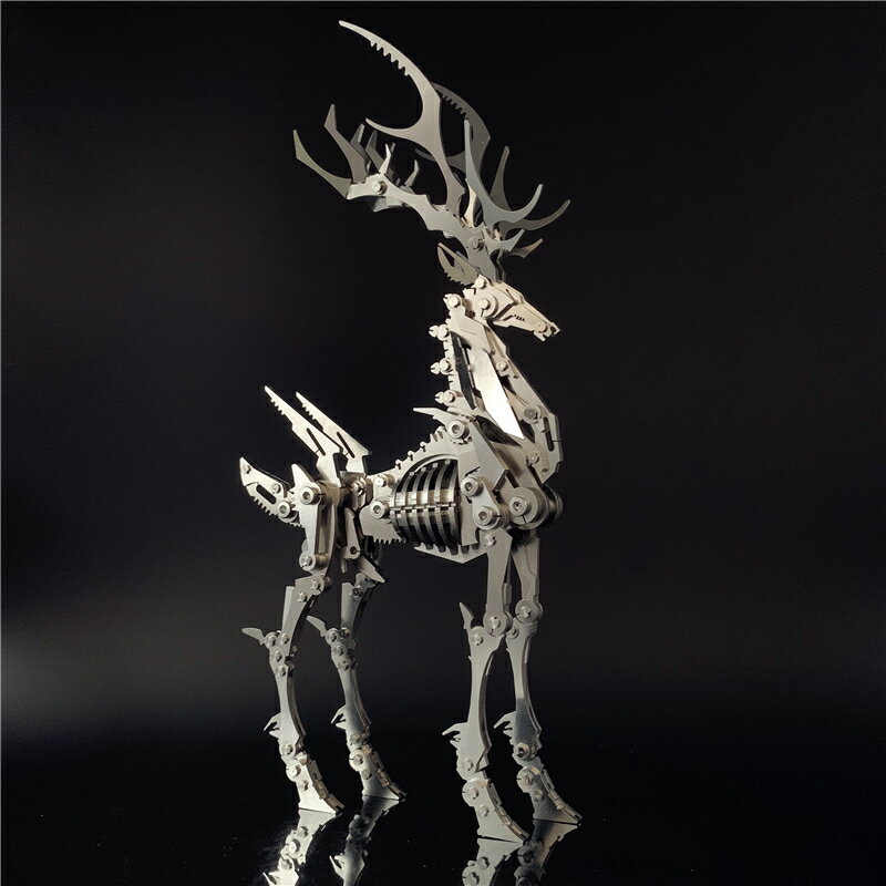 鋼魔獸蝎子王3D立體金屬拼裝模型夢麋獨角獸狼噴火龍兒童益智拼圖 1