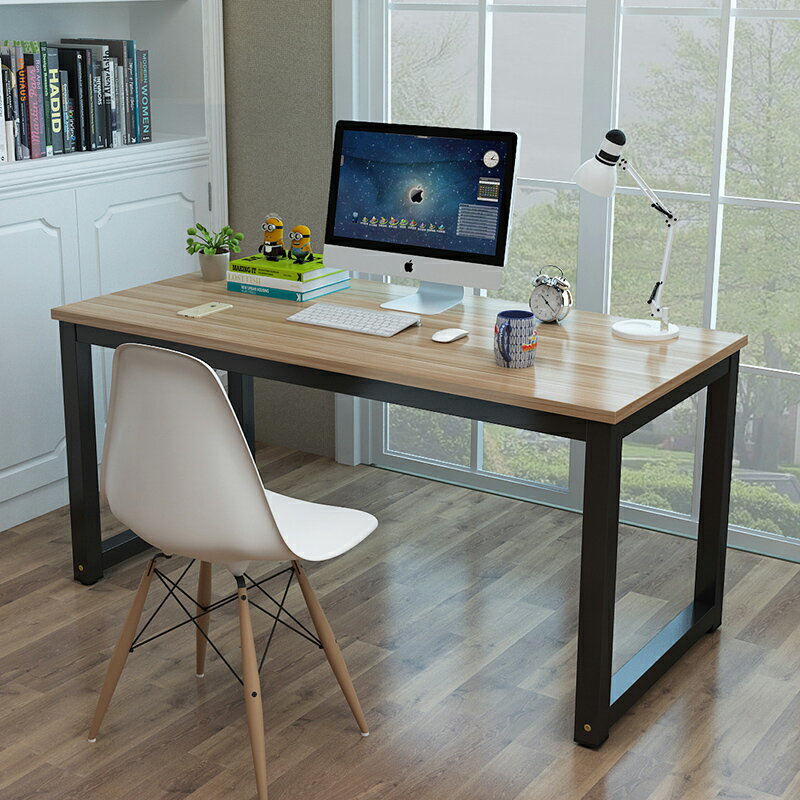 電腦桌臺式家用小桌子簡約現代雙人學生寫字書桌簡易辦公桌寫字臺