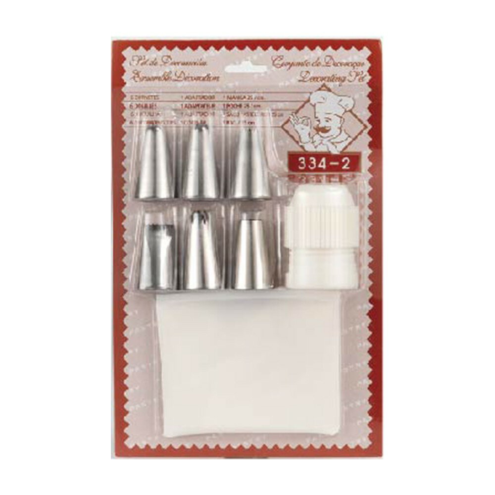 進口韓式裱花花嘴組 擠花 奶油擠花 奶油霜 不鏽鋼花嘴-6粒裝 TS-334-2【領券滿額再折千11/30止】