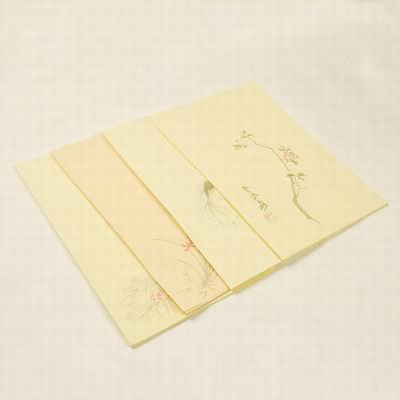 【木板浮水印信箋-半熟宣-18*28cm-20張/包-4包/組】中國宣紙書法信箋工筆小楷專用宣紙多色可選(可混搭)-30034