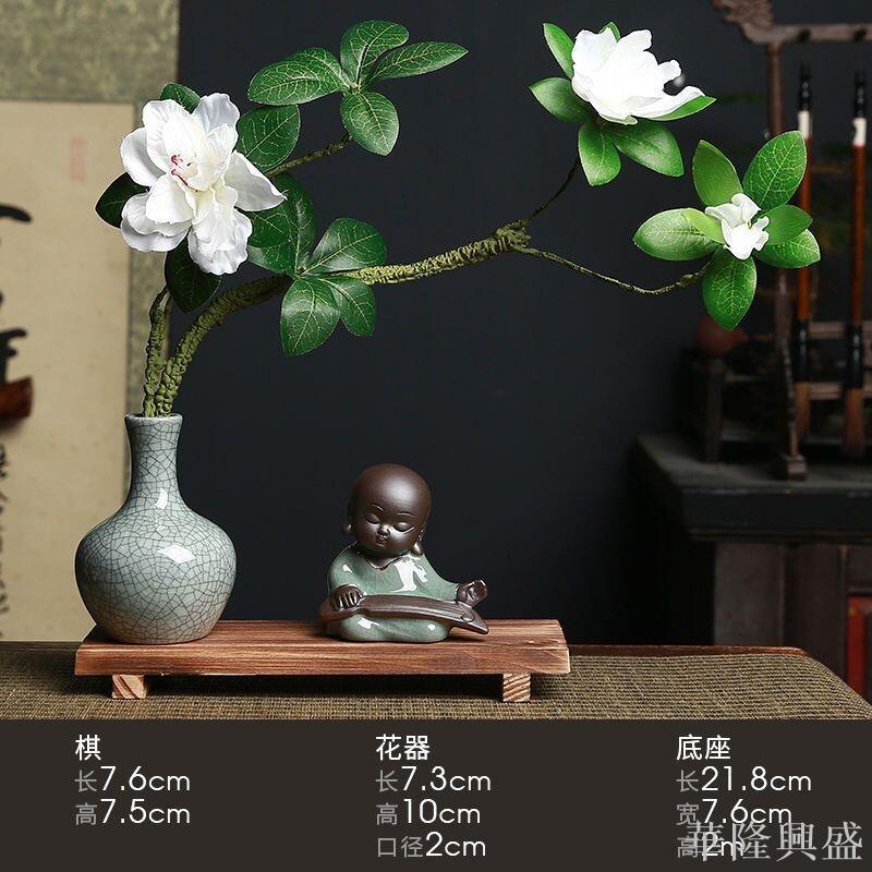 華隆 小和尚紫砂茶寵迷你茶具套裝小擺件花寵茶寵擺件精品飾品可養