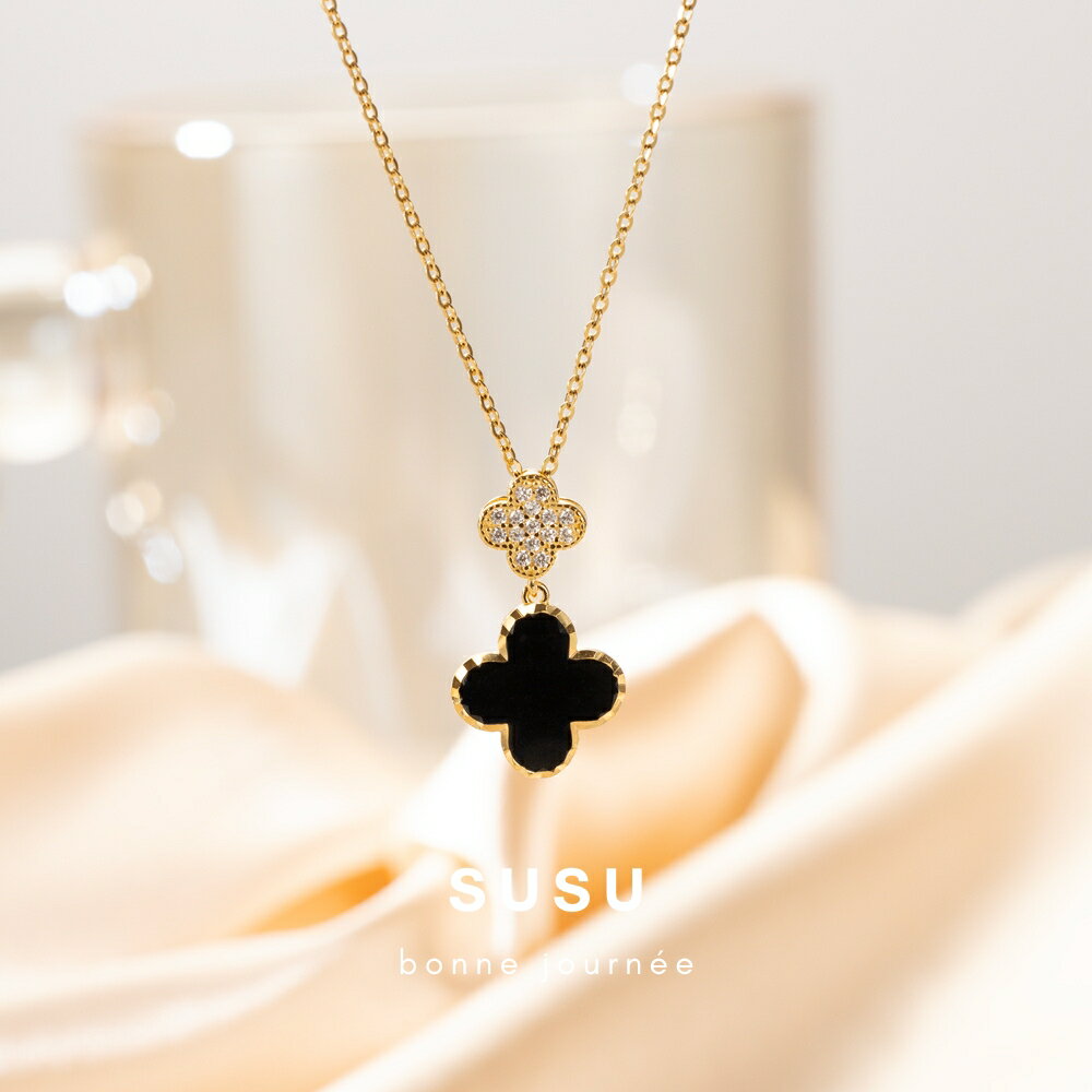 雙幸運草925純銀項鍊