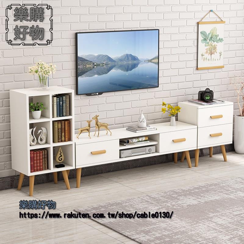 電視櫃茶幾組合套裝小戶型客廳主臥室簡易電視機櫃北歐式
