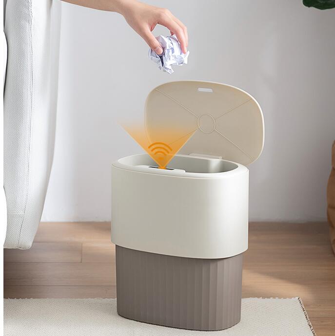智慧感應式垃圾桶家用自動帶蓋廁所衛生間廚房客廳創意臥室紙簍筒