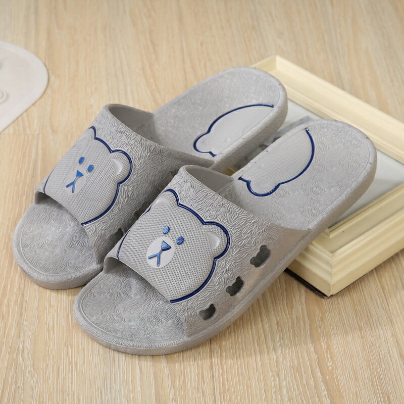 用浴室家居厚底防滑拖鞋夏季洗澡涼家居室內塑膠托鞋居家男女情侶 5