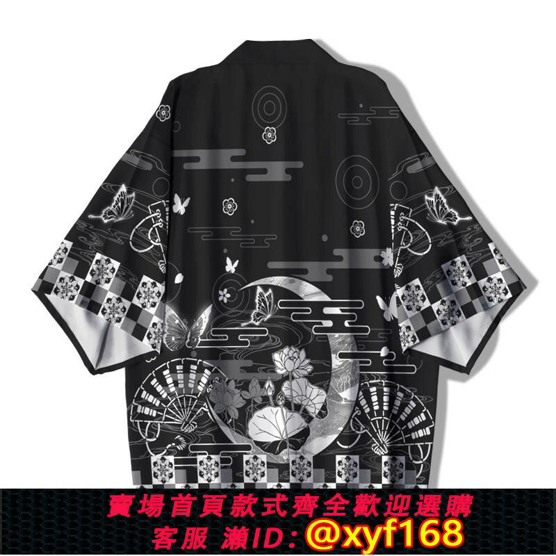 {臺灣公司貨 可打統編}鏡花水月 日式道袍法批和服羽織漢服改良中國風男女薄外套