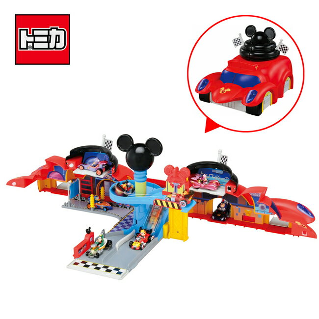 【日本正版】TOMICA 米奇妙妙車隊 變形車庫遊戲組 多美小汽車 迪士尼 Disney - 115496