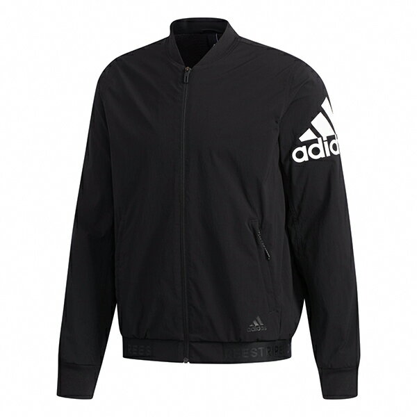 【ADIDAS】愛迪達 BOMBER WV WARM 男子 黑 外套 -DW4588