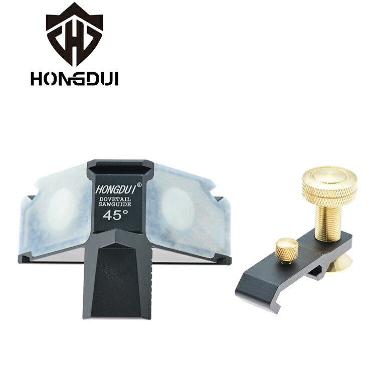 鴻對HONGDUI雙45度角鋸規木工制榫工具手工鋸切燕尾榫輔助工具