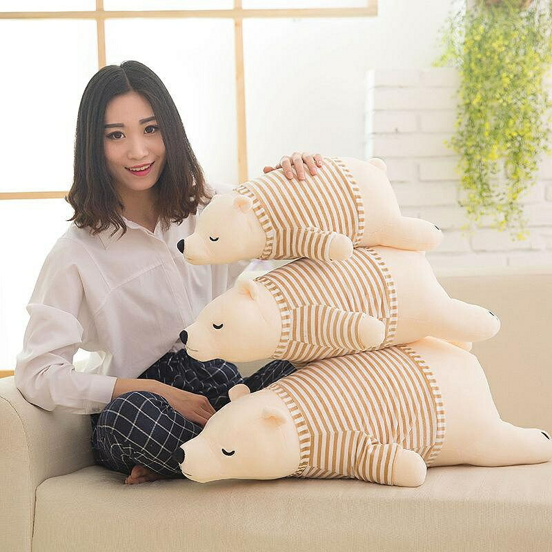 可愛北極熊公仔毛絨玩具穿衣抱抱熊玩偶女生 生日禮物 玩偶/生日/情人/聖誕禮物/毛絨娃娃/抱枕娃娃