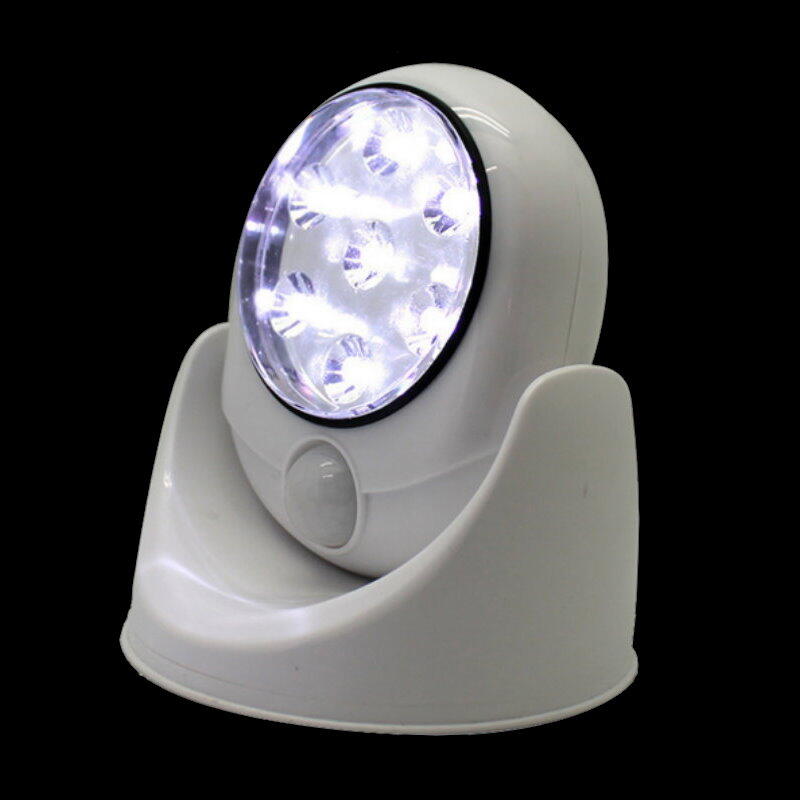 360度旋轉調整 人體感應燈7LED紅外線人體感應燈 緊急照明【GE473】 123便利屋