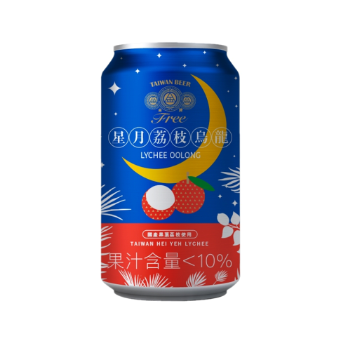 【台酒旗艦店】 金牌FREE啤酒風味飲料-星月荔枝烏龍-6入組(無酒精啤酒) 1