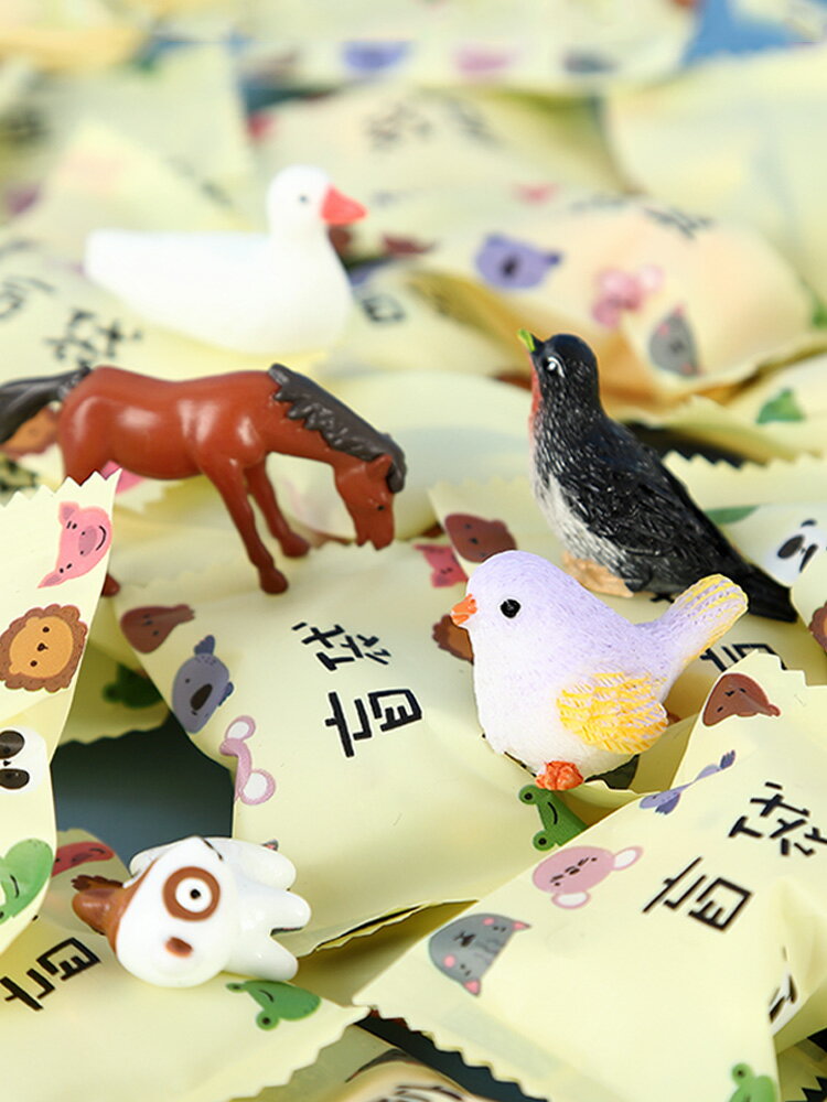 迷你動物盲袋兒童微縮模擬小兔子鴨子小狗貓擺件玩具沙盤場景模型