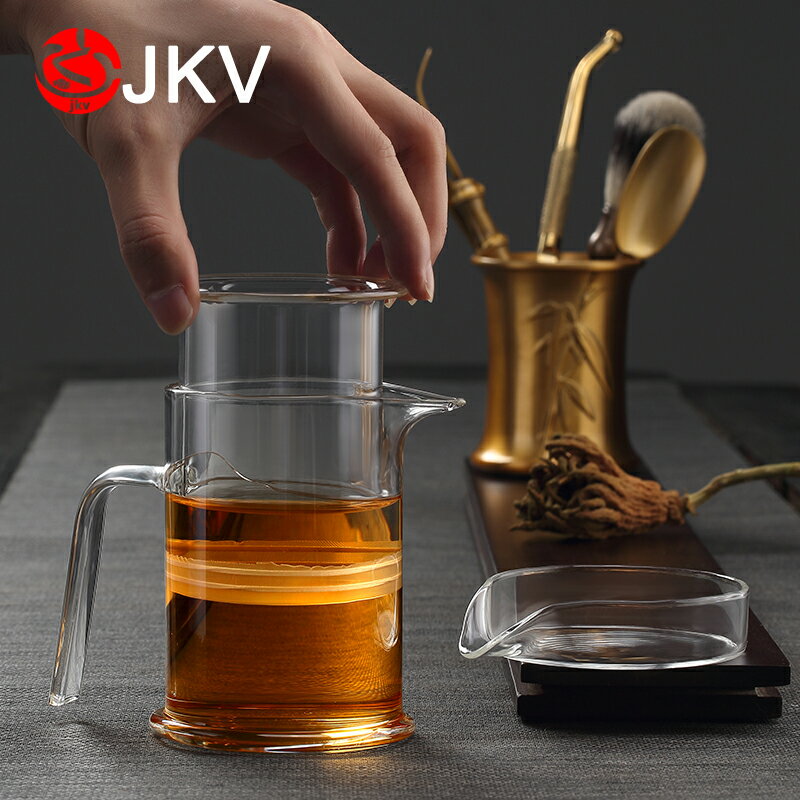 耐熱紅茶茶器泡茶壺玻璃紗布過濾沏分茶杯套裝功夫普洱茶專用茶具