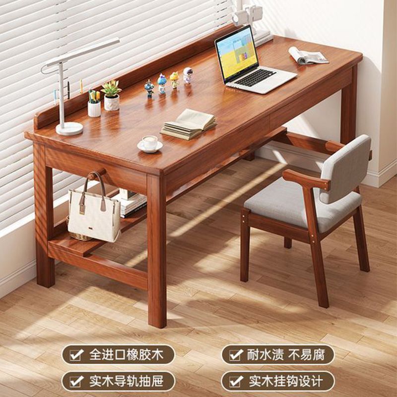 公司貨 免運 實木書桌簡約家用學生書房學習桌初中生臥室臺式電腦桌兒童寫字桌 快速發貨