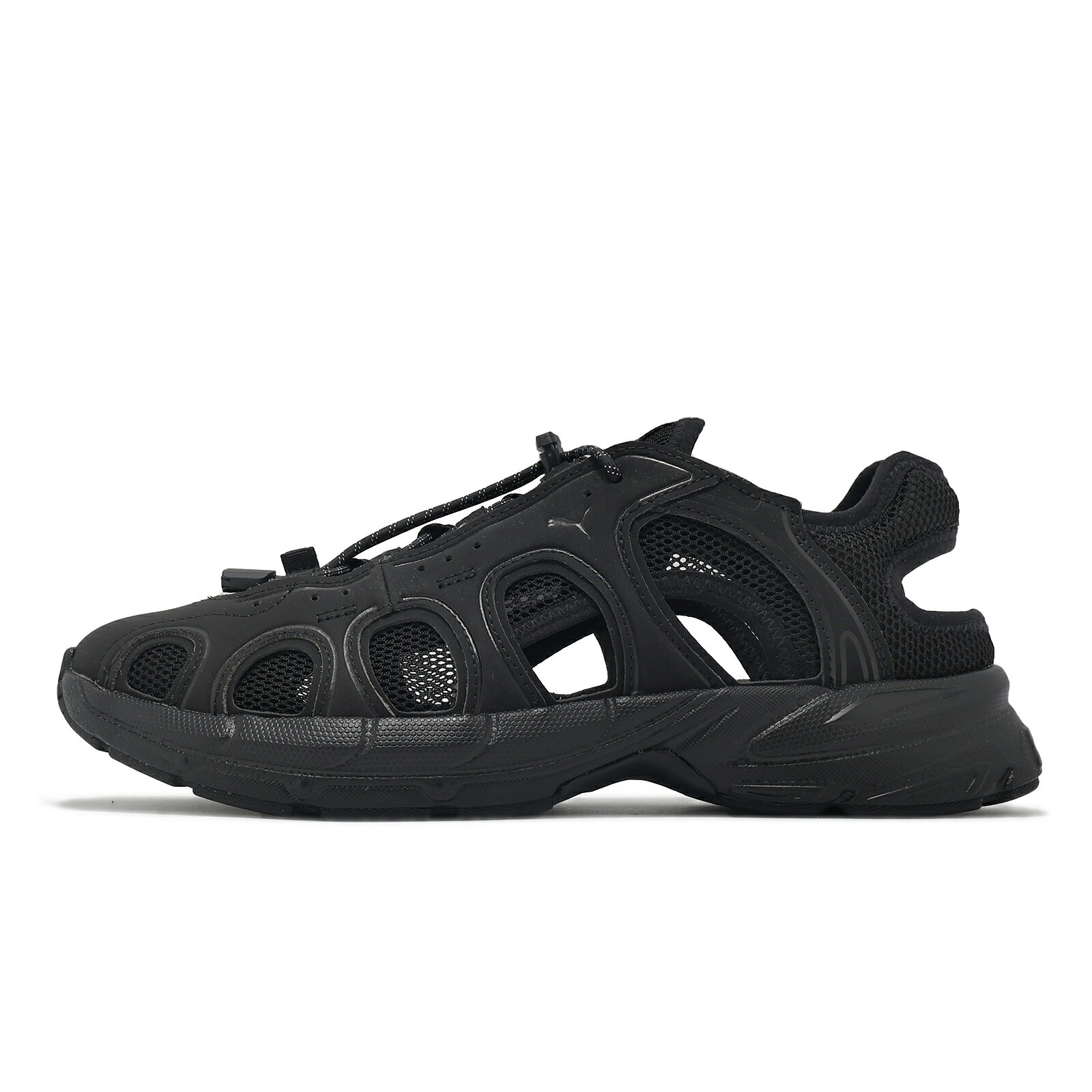 Puma 涼鞋 Velo Sandal 男鞋 黑 全黑 抽繩 涼拖鞋 休閒鞋