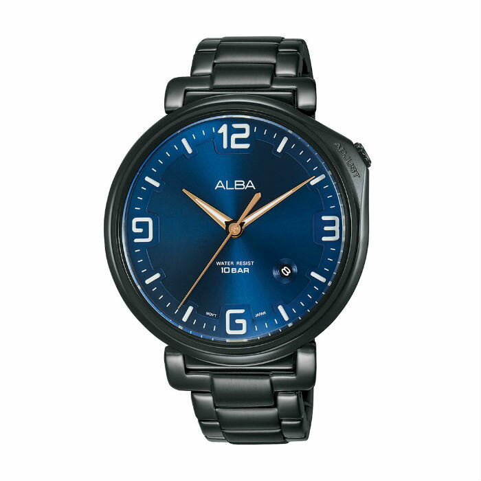 ALBA VJ42-X270SD(AS9H47X1) 情人限定款時尚腕錶/藍 43mm