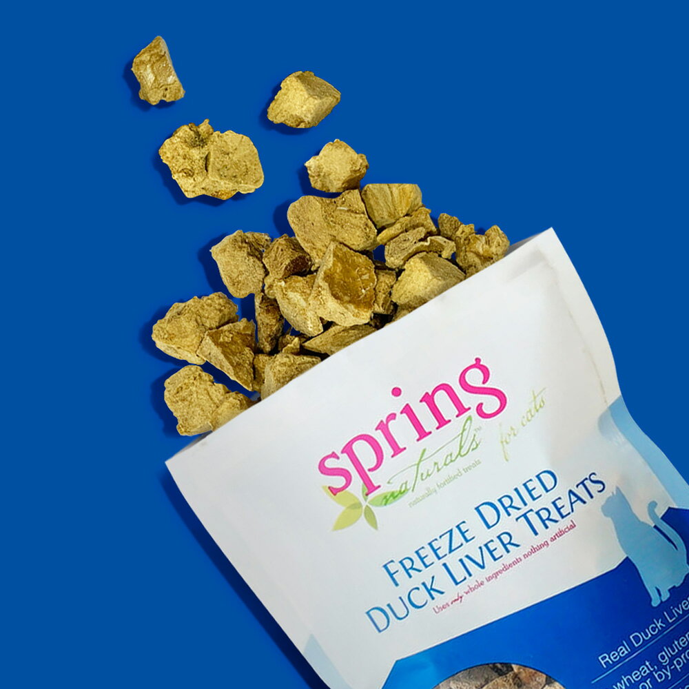 【Spring Naturals 曙光】鴨肝 全齡貓點心 冷凍乾燥 無穀 單一肉類 美國製造 凍乾點心 1.4oz 1