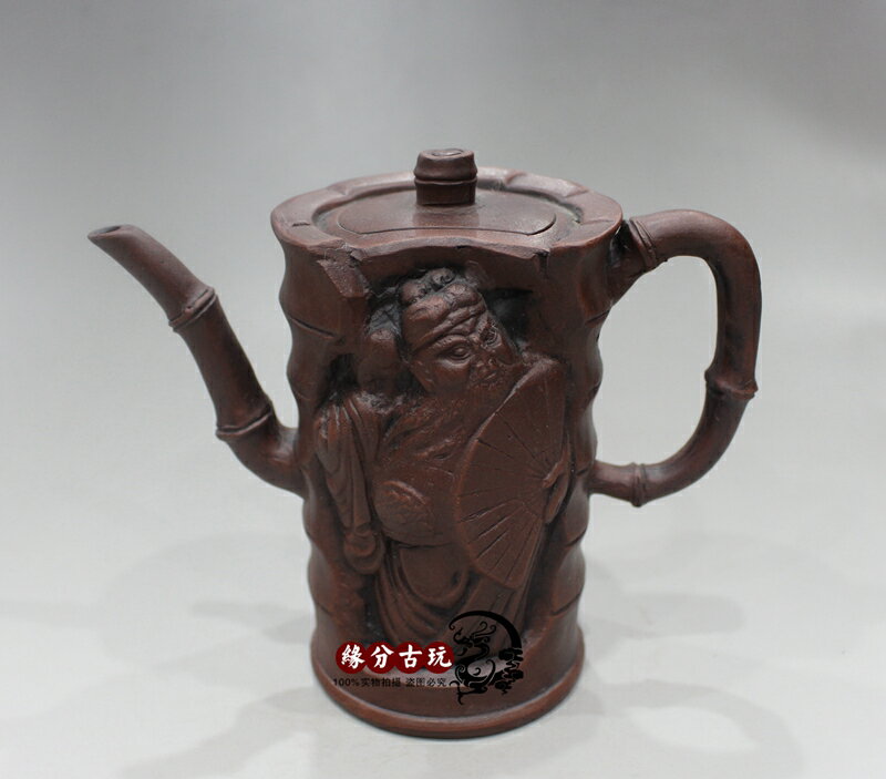 仿古做舊壺 博古架紫砂壺擺件 功夫茶具茶壺西施壺石瓢壺古玩壺1入