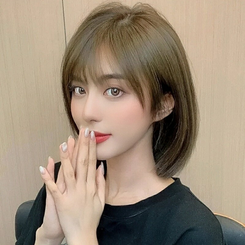 短假髮真人髮絲-時尚自然修臉波波頭女假髮3色74ai9【獨家進口】【米蘭精品】