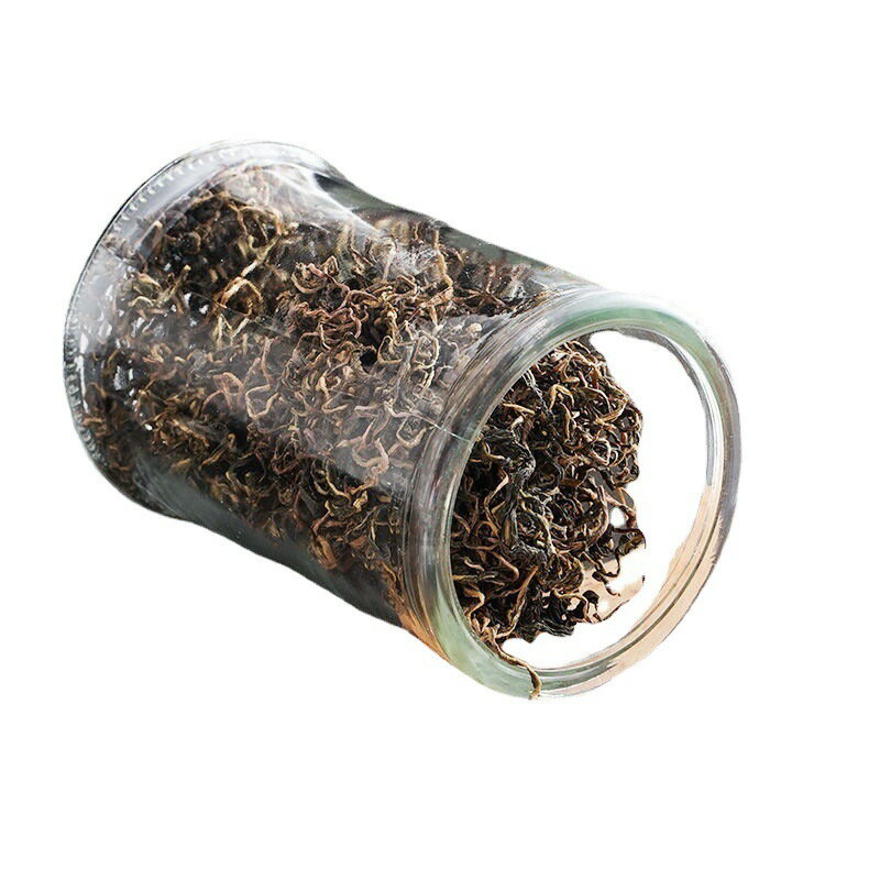 楓林宜居 加厚多功能玻璃茶葉罐儲物罐大號圓形帶蓋乾果雜糧花茶密封罐