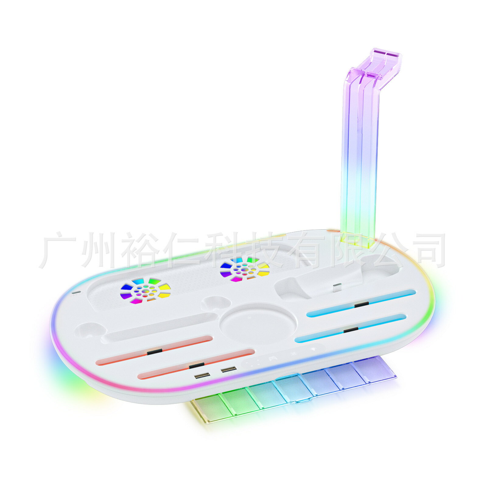 Switch 2主機多功能充電底座NS2手柄收納座充帶RGB燈可收納卡帶