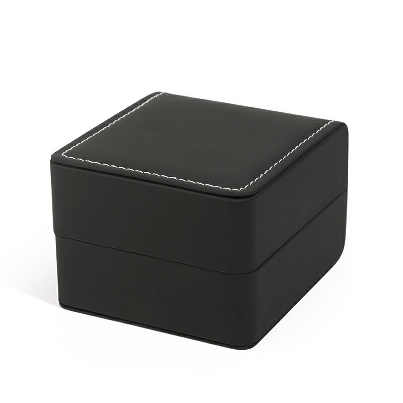 手錶盒 手錶收納 錶盒 高級手錶盒禮盒黑色磨砂PU皮高檔手錶盒收納盒單個客製化logo包裝盒『TS4840』