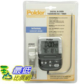 2美國直購] Polder 烤箱溫度計 B000P6FLOY Graphite Digital In-Oven Thermometer Timer