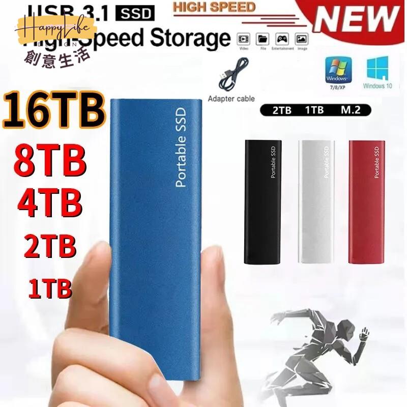 超薄移動硬碟大容量1tb高速手機電腦 固態硬碟 外接儲存2TB[DD0505006]