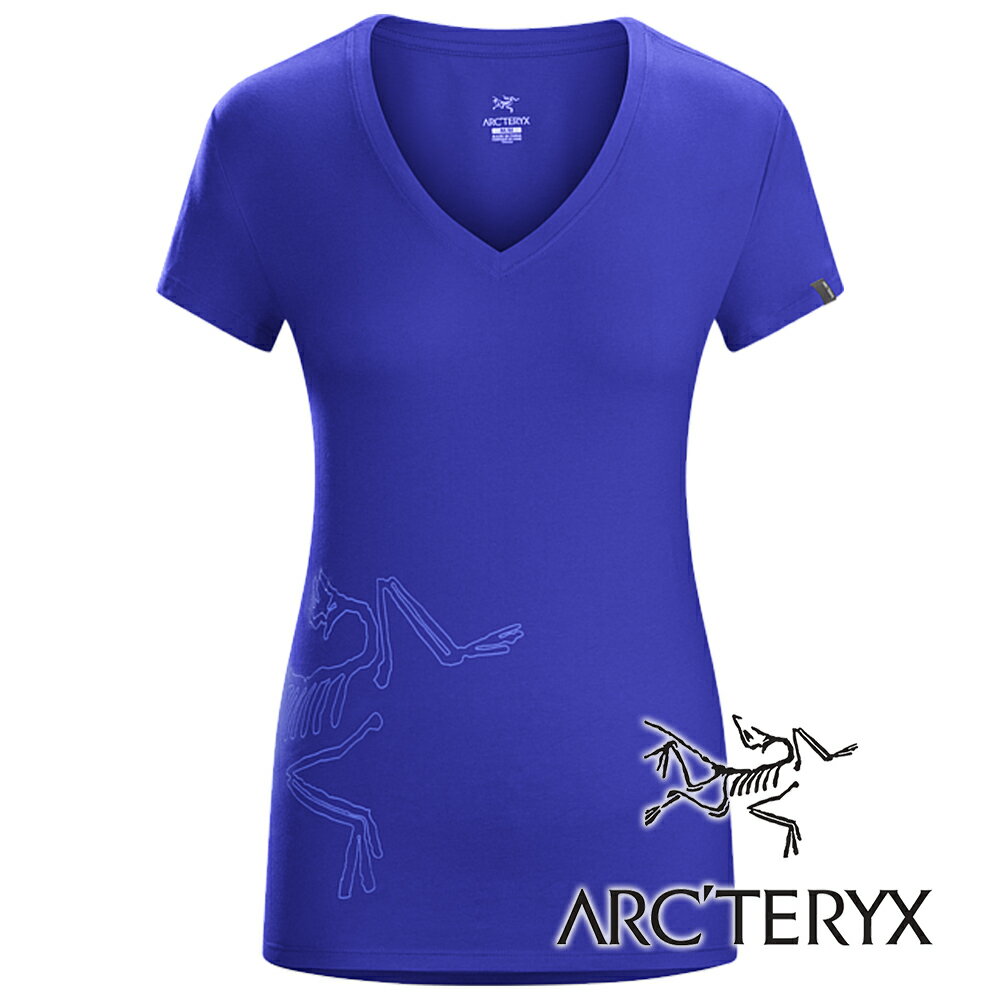 <br/><br/>  Arc'teryx 始祖鳥 Big Bird 短袖純棉V領T恤 女『鐵線蓮紫』17451<br/><br/>