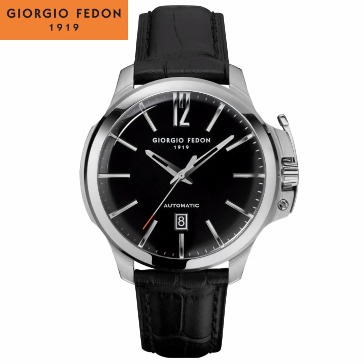 Giorgio Fedon 喬治菲登1919 TIMELESS VI  永恆系列 大三針機械腕錶 GFCE002 黑/45mm