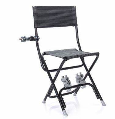 美琪 透氣面料多功能戶外摺疊垂釣椅 雙炮台漁具椅