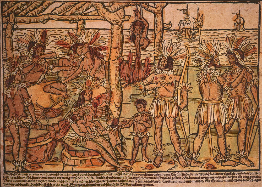 Posterazzi: Brazil Cannibalism 1505 Nthe Earliest European Depiction Of ...