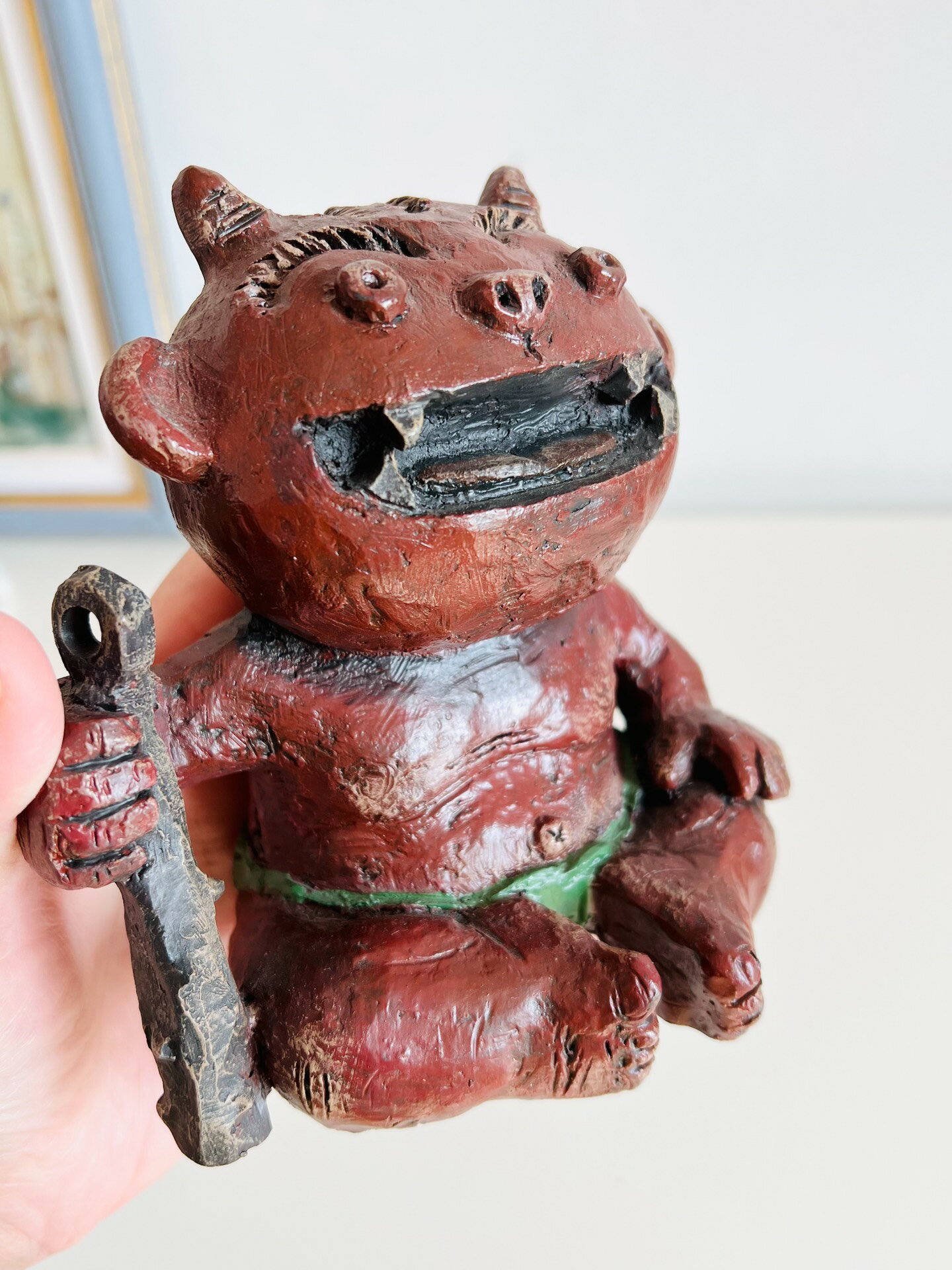 新品　セトクラフト　赤鬼　大 大號日本seto craft 赤鬼大號人形置物擺飾| Seven柒柒家| 樂天