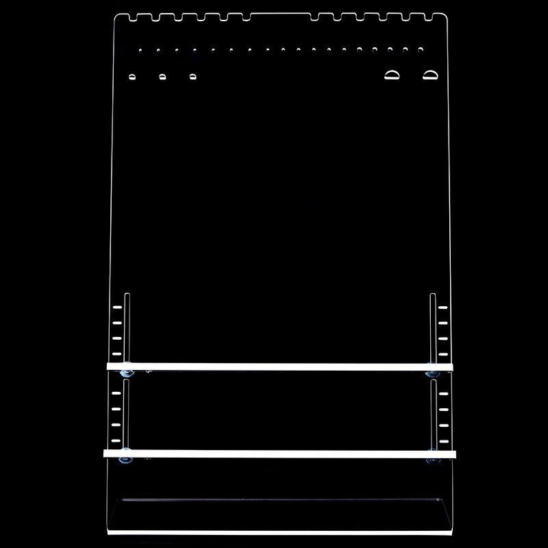 原創拍攝道具亞克力白底透明底首飾架耳釘耳環項鏈化妝品展示架