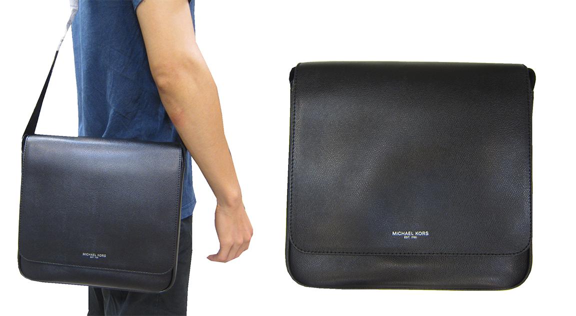 限時 滿3千賺10%點數↘ | ~雪黛屋~MK 肩背包中容量掀蓋型扁包國際正版品牌專櫃保證進口防水防刮皮革材質附原廠吊牌品牌證明37T7LWRM2L1