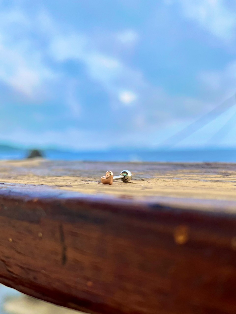 現貨專區｜醫療鋼｜微粉愛心單支耳環(BPE87)｜送禮精選店家★Reyna jewelry 女王飾品