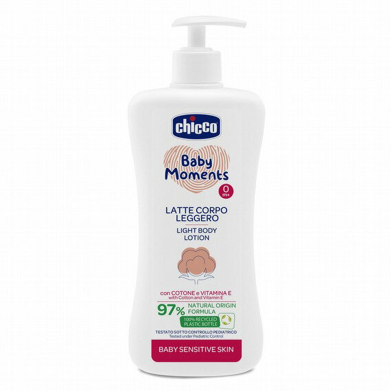 Chicco Baby moments 敏弱肌寶貝嬰兒清透潤膚乳液 500ml