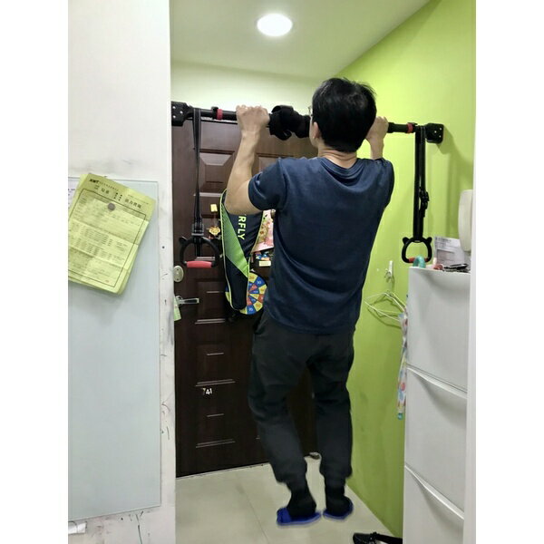 ISONA 72-170公分引體向上單槓 健身單槓 引體向上桿 門框單槓 家用家用免鑽孔防掉落 5