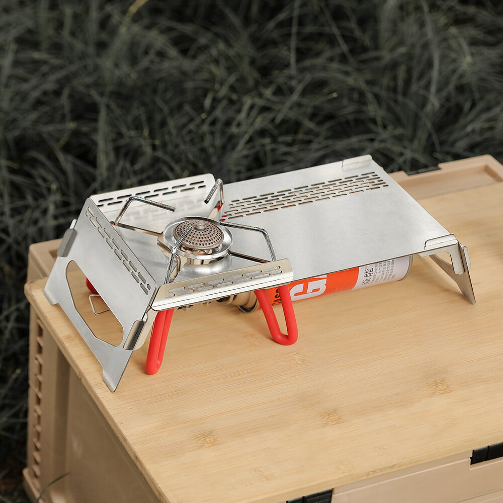 開發票 soto310便攜戶外不銹鋼桌單飛桌爐具配件防風爐桌隔熱野餐折疊桌 快速出貨