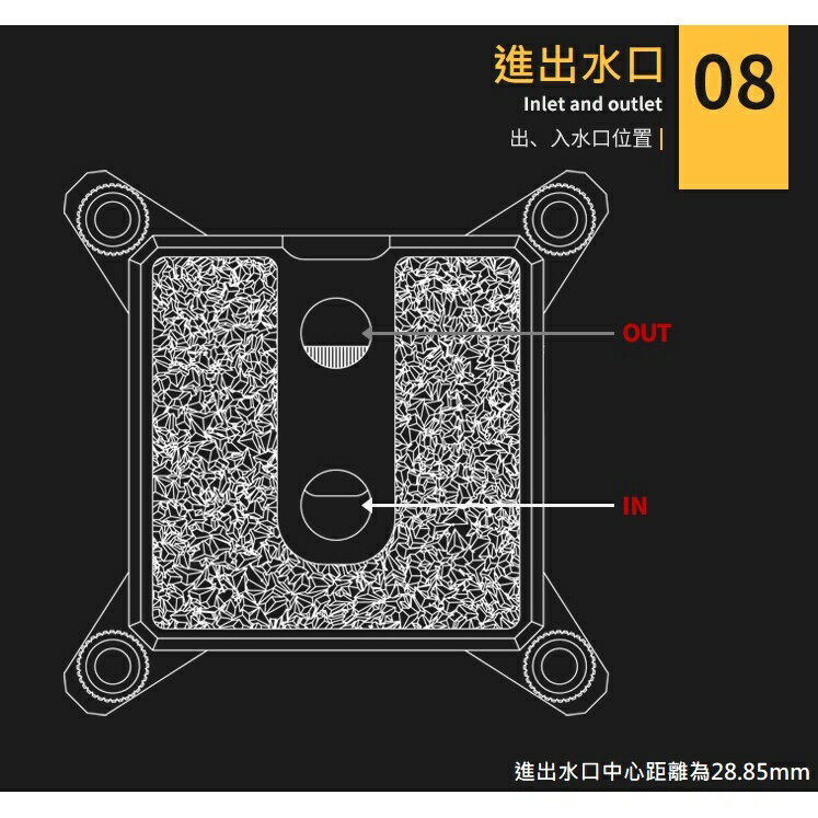 送主板同步線 Barrow CPU水冷頭 噴射微水道 冰凌系列LTIFH-04鑽石燈效 皇家戟 Intel / AMD 4