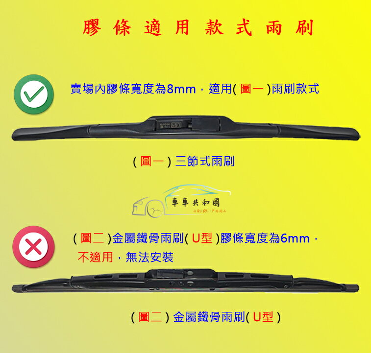 【車車共和國】VW 福斯 LUPO 三節式雨刷 後雨刷 雨刷膠條 可換膠條式雨刷 雨刷錠 1