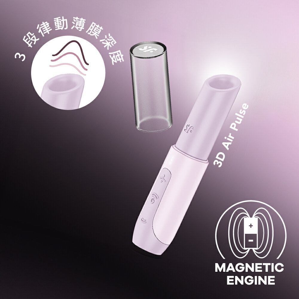 德國 Satisfyer Secret Kiss 3D磁感律動吸吮器