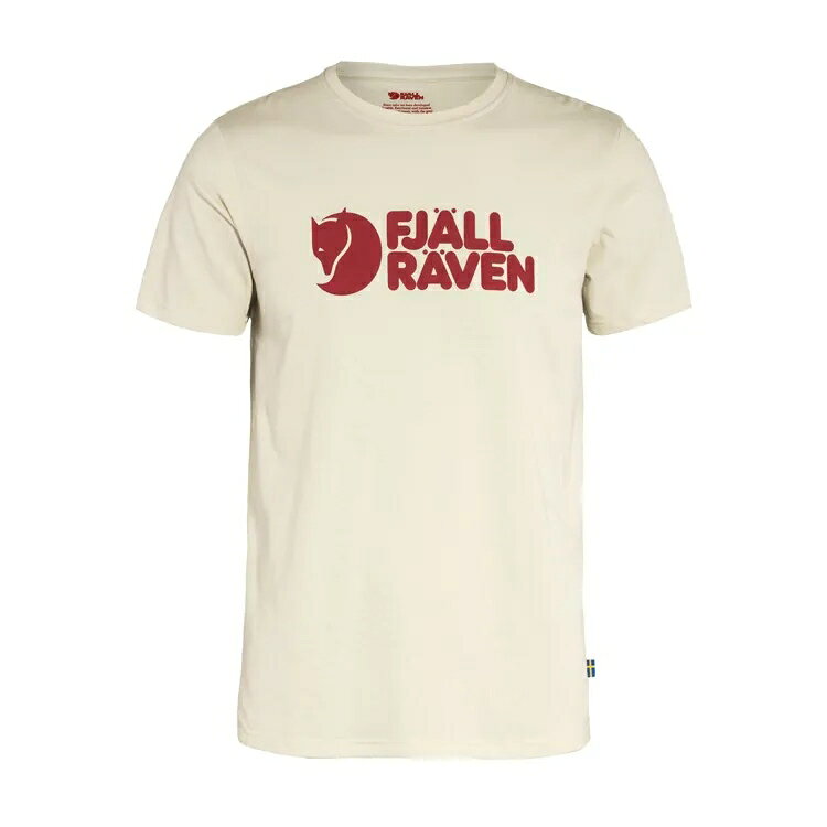 ├登山樂┤瑞典 Fjallraven Logo T-shirt 混紡有機棉T恤 男 FR87310-113 粉筆白