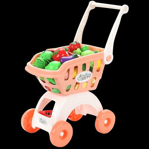 兒童購物車 兒童購物車玩具女孩切水果男孩手小推車嬰兒過家家兒童廚房套裝【MJ191234】