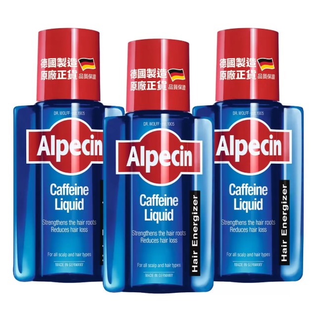 Alpecin 咖啡因頭髮液 200毫升 X 3入