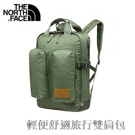 [ THE NORTH FACE ] 輕便舒適旅行雙肩包 綠 / NF0A3G8L3XF