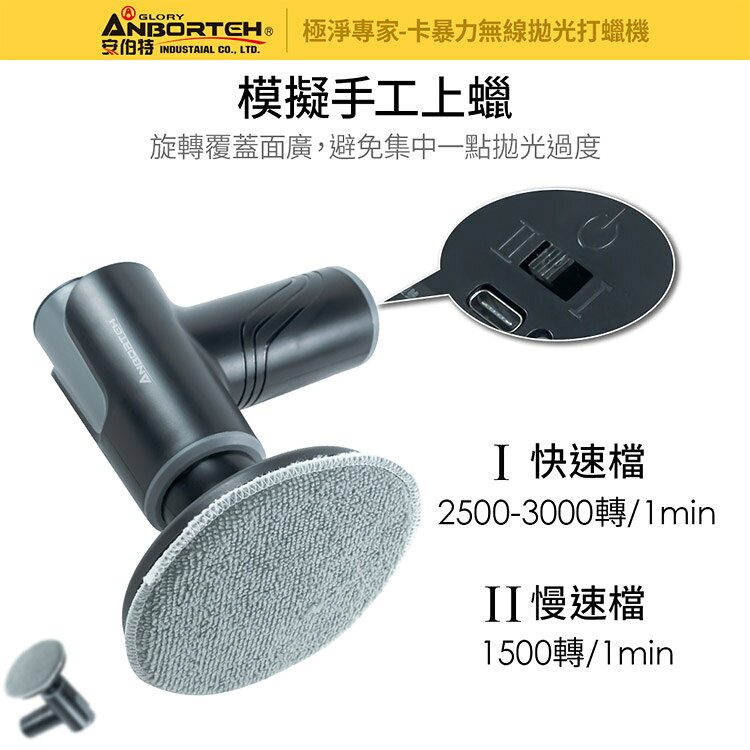 【安伯特】卡暴力 無線拋光打蠟機 (自助洗車 汽車美容 拋光機 汽車打蠟機) 6