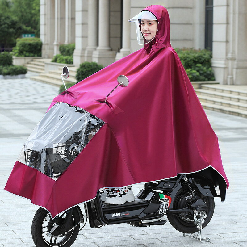 電瓶車電動車加大加厚雨衣自行車雨衣摩托車雨衣雙人單人騎行雨衣 3