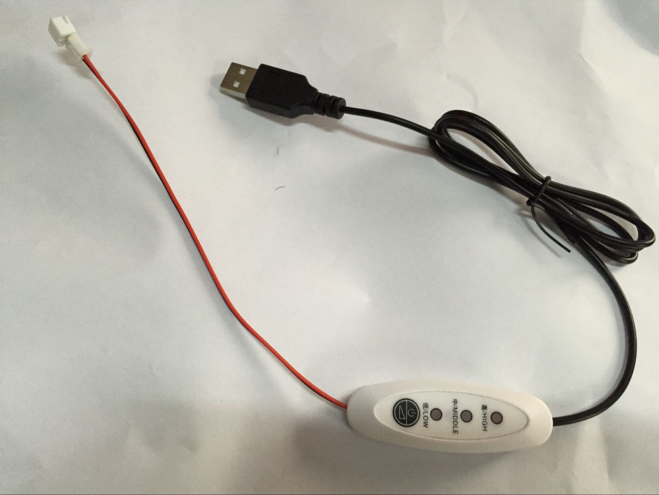 開關 LED智能調速線 調速器 USB風扇 CPU 顯卡電腦風扇控制轉速 0